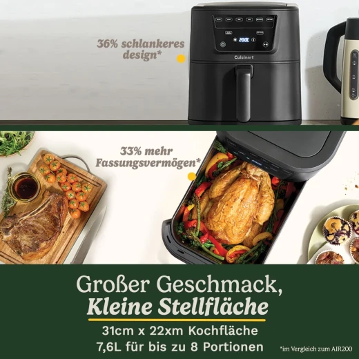 Cuisinart Compact Max Air Fryer 7.6L - Family-Sized Meals - Cuisinart - Image 6