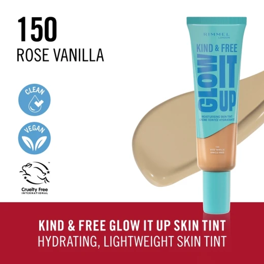 Rimmel London Kind & Free Moisturising Skin Tint 30ml 001 Fair Porcelain Foundation for Sensitive Skin - Rimmel London - Image 3