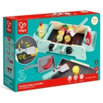 Hape Sizzling Griddle & Grill BBQ – Wooden Pretend Play Grill for Realistic Cooking Fun - Hape