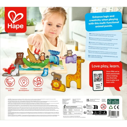 Hape Animal Kingdom Puzzle – Wooden Educational Puzzle for Exploring Wildlife - Hape - Image 4