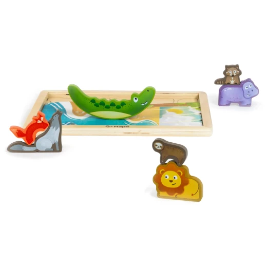 Hape Animal Kingdom Puzzle – Wooden Educational Puzzle for Exploring Wildlife - Hape - Image 5
