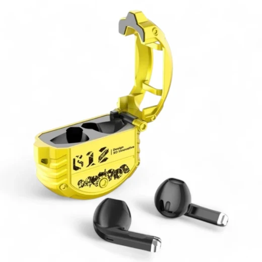 سماعات XO G12 Magic TWS بلوتوث مع علبة شحن – صوت لاسلكي – باللون الأصفر سماعات XO G12 Magic TWS بلوتوث مع علبة شحن – صوت لاسلكي – باللون الأصفر