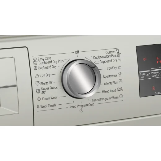 Bosch Serie 6 8kg Condenser Dryer Silver B - Efficient Drying - BOSCH - Image 2