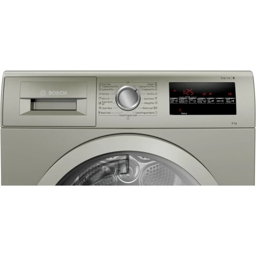 Bosch Serie 6 8kg Condenser Dryer Silver B - Efficient Drying - BOSCH - Image 4