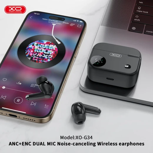 سماعات XO G34 اللاسلكية: بلوتوث 5.4، ANC، ENC، صوت ستيريو - إكس أو - Image 3