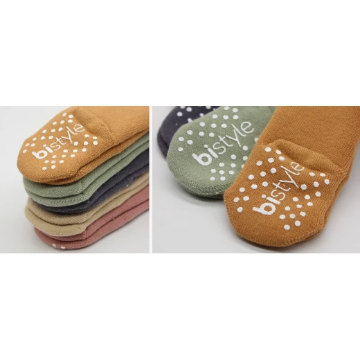 BiStyle Baby Non-Slip Socks 1-Pack Green  0-6/6-12 Months - Bistyle - Image 2