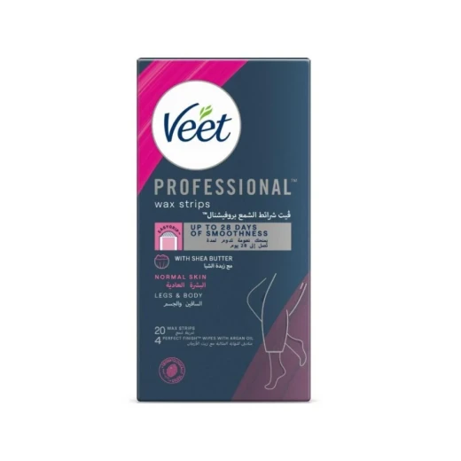 Veet Hair Removal Wax Strips for Normal Skin, 20 Strips Veet Hair Removal Wax Strips for Normal Skin, 20 Strips
