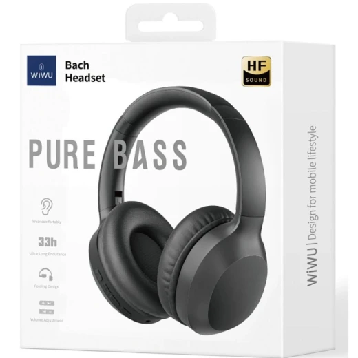 WIWU TD-01 Wireless Bluetooth Headset Stereo - White - 35H Playtime WIWU TD-01 Wireless Bluetooth Headset Stereo - White - 35H Playtime