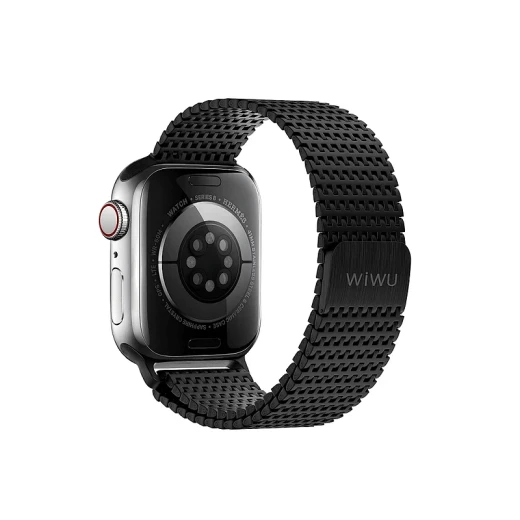 سوار معصم معدني وي وو لساعة Apple مقاس 38/40/41 مم أسود - أنيق ومتين - وي وُو - Image 2