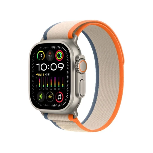 سوار ساعة وي وو نايلون بحلقة 42/44/45/49 مم برتقالي/عاجي - وي وُو - Image 2