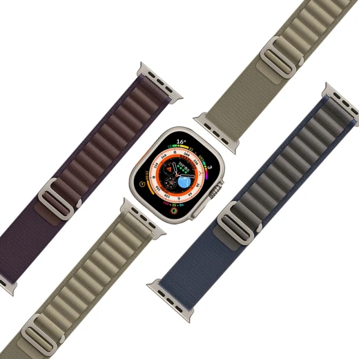 حزام وي وو Apple Watch Alpine Loop أزرق 42-49 مم - حزام نايلون متين - وي وُو - Image 2