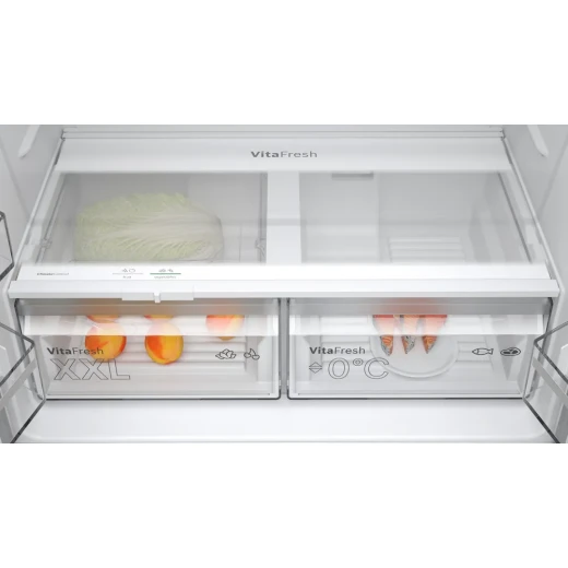 Bosch 4-Door Refrigerator 90.5cm 605L Series 4 Brushed Stainless Steel - BOSCH - Image 10