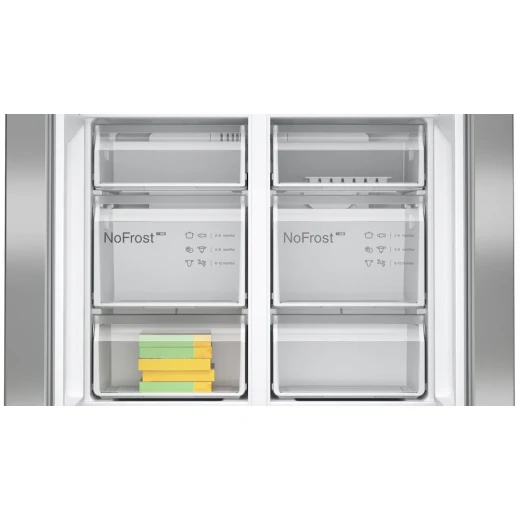 Bosch 4-Door Refrigerator 90.5cm 605L Series 4 Brushed Stainless Steel - BOSCH - Image 9