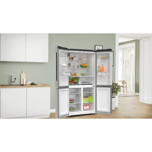 Bosch 4-Door Refrigerator 90.5cm 605L Series 4 Brushed Stainless Steel - BOSCH - Image 13