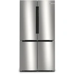 Bosch 4-Door Refrigerator 90.5cm 605L Series 4 Brushed Stainless Steel - BOSCH