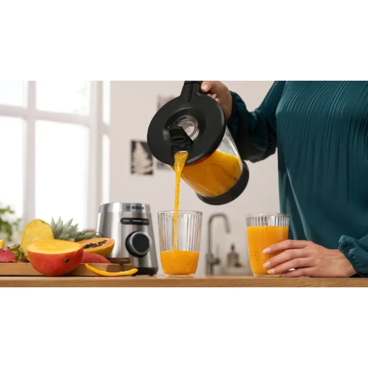 Bosch Serie 4 Standmixer 1200W Silver - Powerful Blending - BOSCH - Image 2