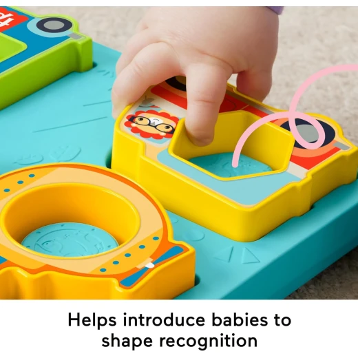 Fisher Price Baby Sorting Toy Vehicle Puzzle with Music & Lights for Sensory Play 9M+ - Fisher-Price - Image 6