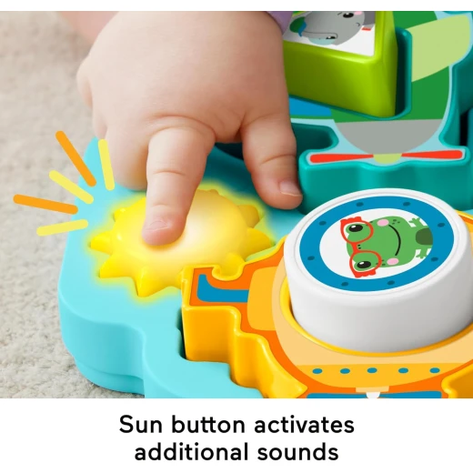 Fisher Price Baby Sorting Toy Vehicle Puzzle with Music & Lights for Sensory Play 9M+ - Fisher-Price - Image 4