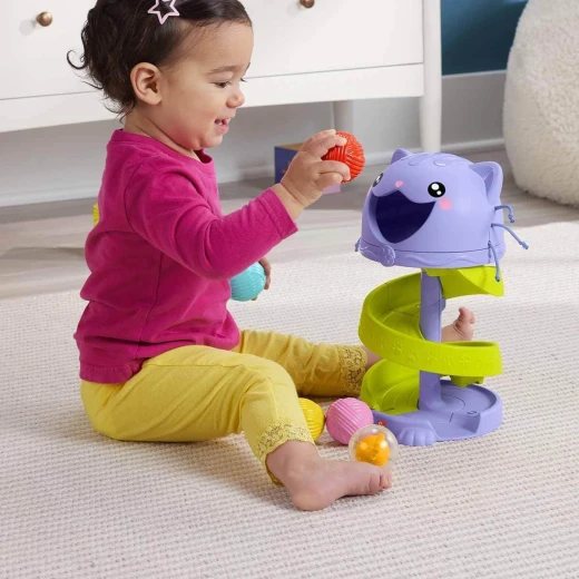 Fisher Price Purrrfect Ball Tower Activity Center Toddler Toy: Interactive Play with Colorful Balls & Engaging Sounds Ages 9+ Months - Fisher-Price - Image 5