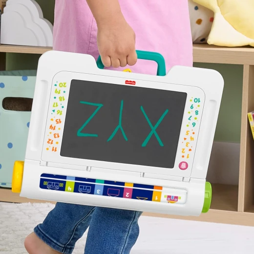 Fisher Price Learn & Doodle Desk: Mess Free LCD Writing Tablet for Kids Ages 3+ Portable Creative Play - Fisher-Price - Image 2