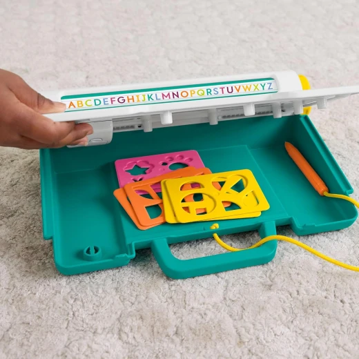 Fisher Price Learn & Doodle Desk: Mess Free LCD Writing Tablet for Kids Ages 3+ Portable Creative Play - Fisher-Price - Image 4