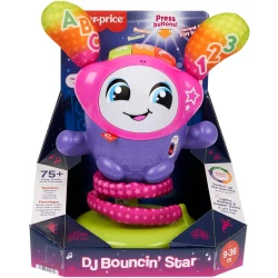 Fisher Price DJ Bouncin' Star Baby Toy Interactive Musical Learning Toy for Toddlers 9 36 Months UK