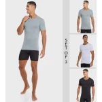 Hanes Pack of 3 Solid Short Sleeves Vests - Comfortable Everyday Wear - Hanes