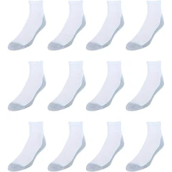 Hanes Double Tough Ankle Socks 6-Pair Pack - Men's Athletic Socks