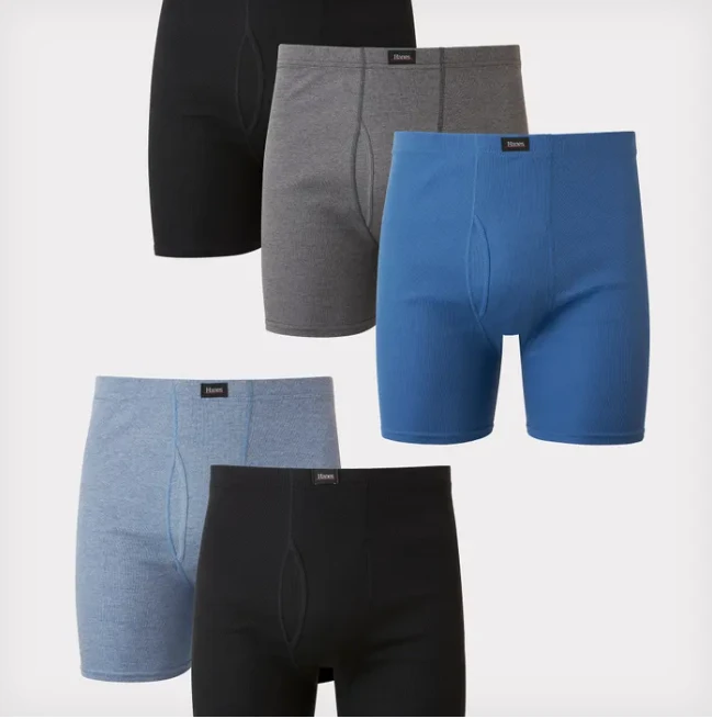 Hanes Ultimate Men's Boxer Brief Underwear, ComfortSoft Waistband, 5-Pack - Hanes