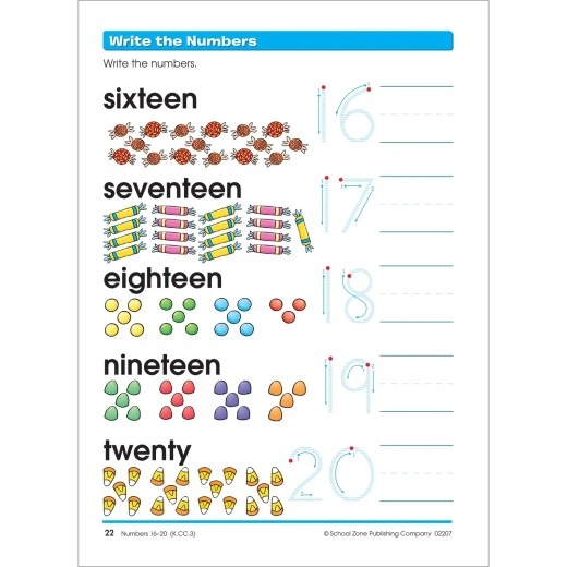School Zone Transition Math K-1 Workbook: Ages 5-7 - School Zone - Image 4