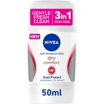 NIVEA Women Dry Comfort Antiperspirant Stick 50ml, 48H Protection, Gentle Care, Keeps You Fresh & Dry All Day - Nivea