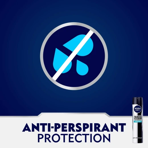 Nivea Men Black & White Deodorant Spray 200ml - 48H Anti-Stain, Anti-Odor Protection, Long-Lasting Freshness, No White Marks or Yellow Stains - Nivea - Image 5
