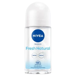 Nivea Roll-On Deodorant for Women 50ml, Fresh Nature Scent, 48h Sweat & Odor Protection, Gentle on Skin, Long-Lasting Freshness with Natural Fragrance