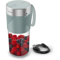Moulinex Lightmix, Portable Blender, Wireless, 300 ml, Powerful, Rechargeable, Eucalyptus, LM1C0410