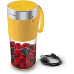 Moulinex Lightmix Portable Blender, 300 ml, Powerful, Refillable, Yellow Nest LM1C0210 - MOULINEX