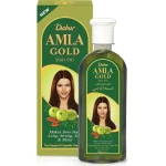 Dabur Amla Gold Hair Oil: Amla, Almond & Henna for Dry, Damaged Hair - Dabur