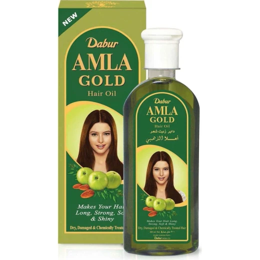 Dabur Amla Gold Hair Oil: Amla, Almond & Henna for Dry, Damaged Hair Dabur Amla Gold Hair Oil: Amla, Almond & Henna for Dry, Damaged Hair