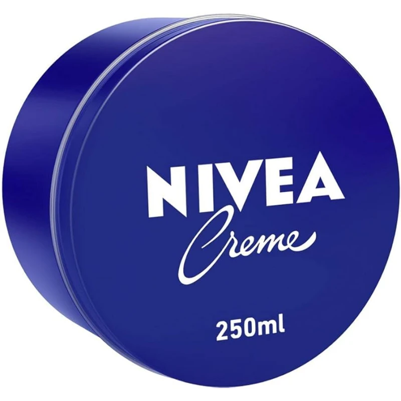 Nivea Cream 250ml Large Size – Original Rich Moisturizing Cream for Dry Skin, Hands & Body, Intensive Hydration & Protection - Nivea