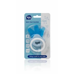 Baby Spring Baby Fruit Pacifier 0+ Months, BPA Free, non toxic , Silicone Gum Massager, Blue