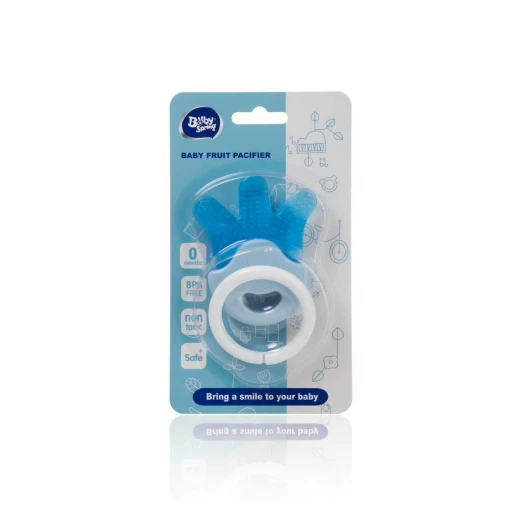 Baby Spring Baby Fruit Pacifier 0+ Months, BPA Free, non toxic , Silicone Gum Massager, Blue Baby Spring Baby Fruit Pacifier 0+ Months, BPA Free, non toxic , Silicone Gum Massager, Blue