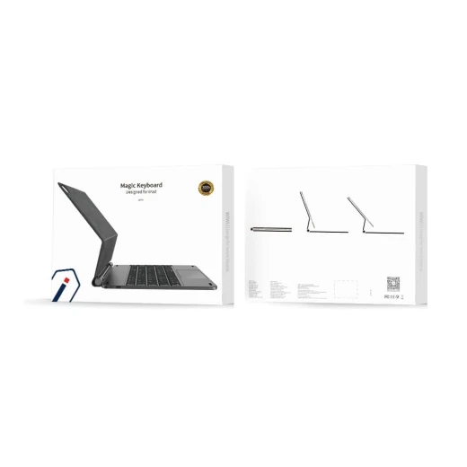لوحة مفاتيح وي وو Magic طراز MK003 (إصدار 2024) لأجهزة iPad Air مقاس 13 بوصة و iPad Pro مقاس 12.9 بوصة (من 2018 إلى 2022) | تخطيط عربي وإنجليزي | تصميم مغناطيسي 3 في 1 مع لوحة لمس وحماية كاملة - وي وُو - Image 8