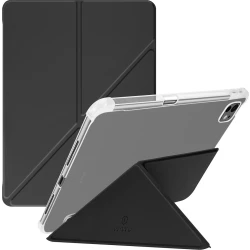 WiWU iPad Pro 13'' (2024) Case with Stand and Sleep Function Black | GF-003 Classic III | Slim Magnetic PU+TPU Cover with Pen Slot, Multi-Angle Stand & Full Protection