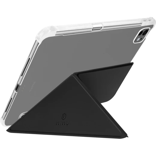 WiWU iPad Pro 13'' (2024) Case with Stand and Sleep Function Black | GF-003 Classic III | Slim Magnetic PU+TPU Cover with Pen Slot, Multi-Angle Stand & Full Protection - Wiwu - Image 4