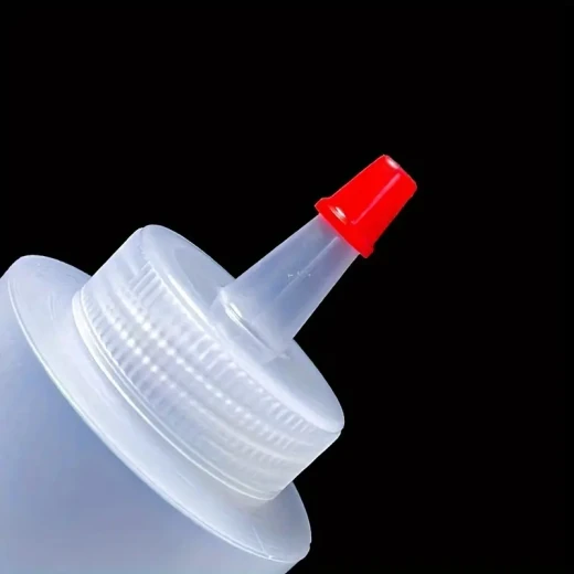 Blenlin Sauce Bottles – 8oz, Red, Durable Food-Grade Plastic, Ideal for Sauces, Dressings, and Ingredients, Spill-Resistant Design - Image 6