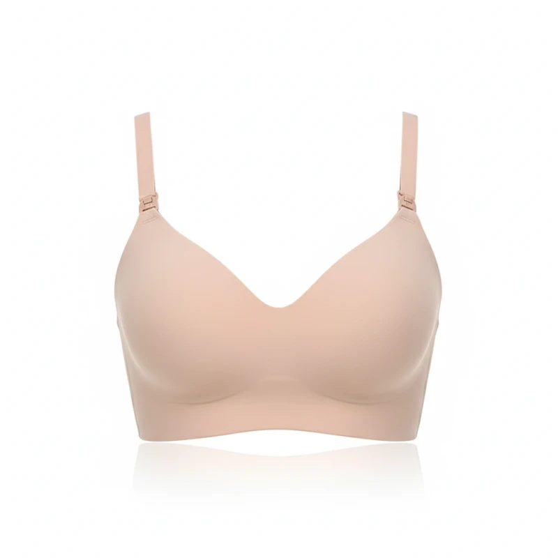 Momcozy Seamless Nursing Bra Beige - XxLarge - Momcozy