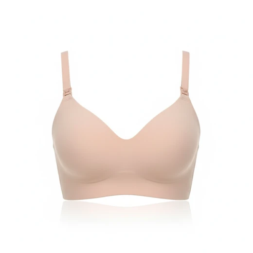 Momcozy Seamless Nursing Bra Beige - Comfortable & Adjustable for Moms XLarge Momcozy Seamless Nursing Bra Beige - Comfortable & Adjustable for Moms XLarge