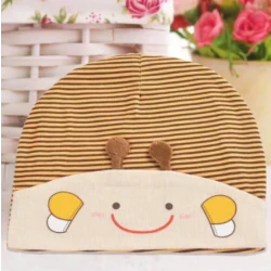 Cute Baby Hat | Yellow Bee Design Cap for Infants and Toddlers | Soft & Comfortable Cotton Material | Fits 6 to 36 Months | Adorable Unisex Baby Accessory