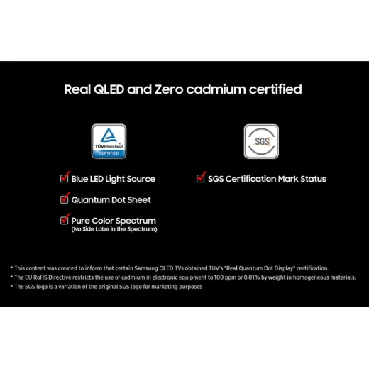 تلفزيون سامسونج 55 بوصة QLED 4K ذكي Q7F سلسلة 2025، رؤية الذكاء الاصطناعي، أسود - سامسونج - Image 5