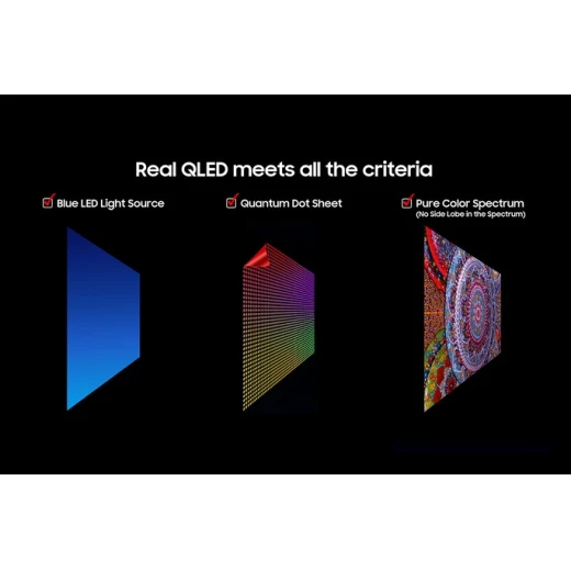 تلفزيون سامسونج 55 بوصة QLED 4K ذكي Q7F سلسلة 2025، رؤية الذكاء الاصطناعي، أسود - سامسونج - Image 4