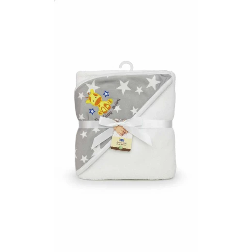 Baby Velvet Blanket Gray and White with Star Prints – Soft and Warm 70×90 cm Blanket for Crib or Stroller, Gentle on Baby’s Skin Baby Velvet Blanket Gray and White with Star Prints – Soft and Warm 70×90 cm Blanket for Crib or Stroller, Gentle on Baby’s Skin
